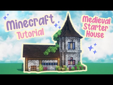 Medieval Aesthetic Starter House Tutorial Minecraft 🍄🌿✨Mizunos Cottage Fairy Tale 🌸 Easy Survival