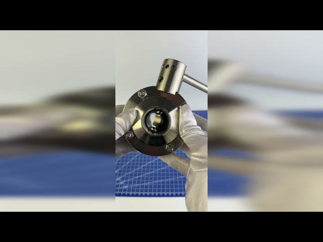Затвор дисковий нержавіючий зварка/зварка DIN AISI 304 DN 100 (104x2,0)