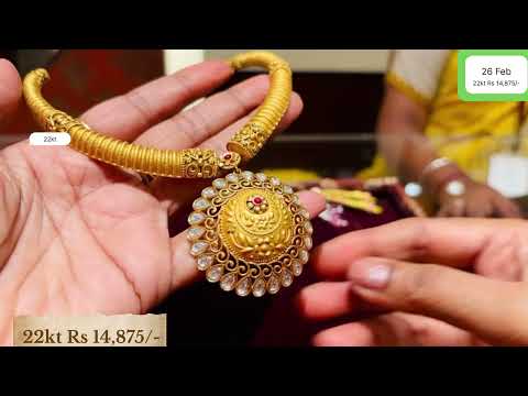 Tanishq Lightweight 20 grams Onwards Necklace Set Collection 2k26 | 