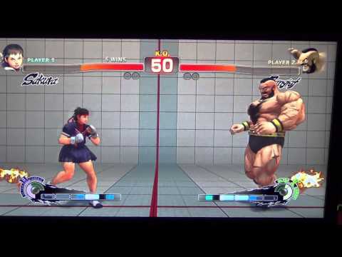 WNF Super Street Fighter 4 AE Romance (Sakura) vs Brass (Zangief)