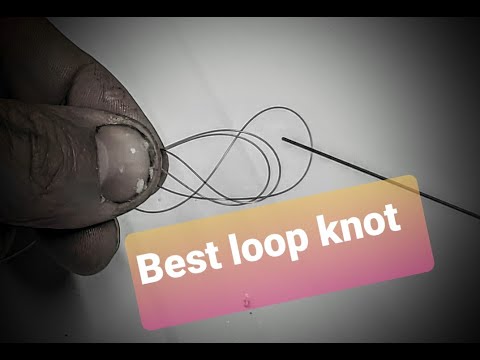 Best loop for fishing. Hooklength loops. Figure of eight knot.