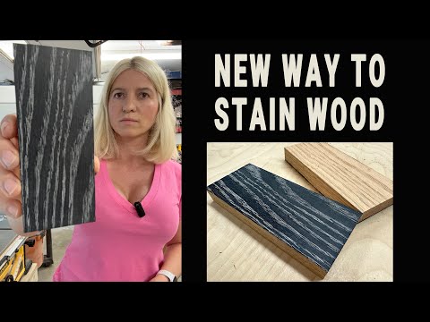 Secret to a new trendy wood finishing technique.  Two tone wood finish.