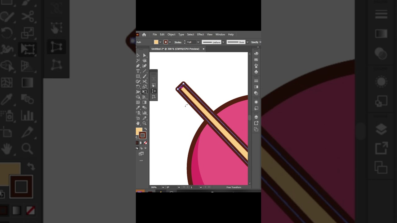 Adobe Illustrator Speed Art - Dango Flat Design