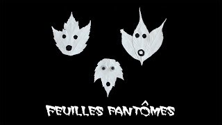 Feuilles fant&#244;mes - bricolage d&#39;Halloween