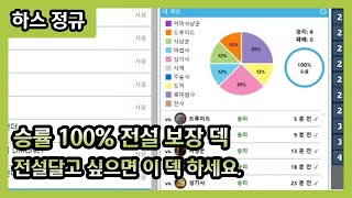 【하스스톤】 지금 이게 전설 직행 덱입니다.