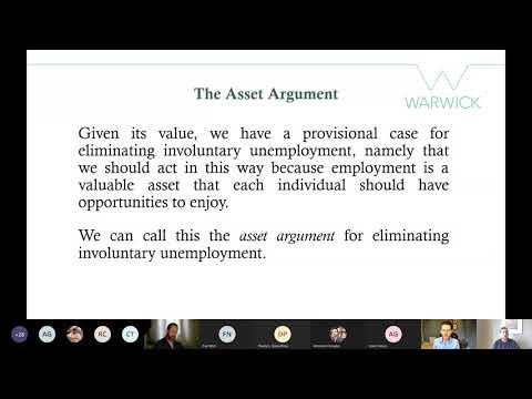 Tom Parr,  The Significance of Employment