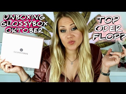 GLOSSYBOX Oktober 2018 UNBOXING | Tops oder Flops in der Pyjama Party Box?
