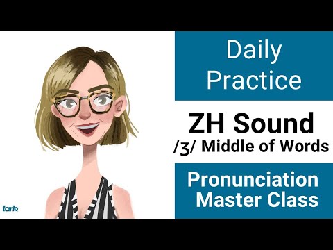 ZH Sound MIDDLE of Words /ʒ/ Daily Shadowing Pronunciation Practice American English Consonant Sound