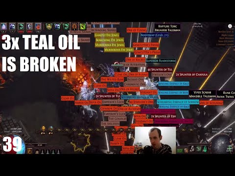 3x TEAL OIL IS BROKEN ON T15 BLIGHTED MAPS [3.8] PATH OF EXILE - BLIGHT LEAGUE POE CURRENCY FARMING