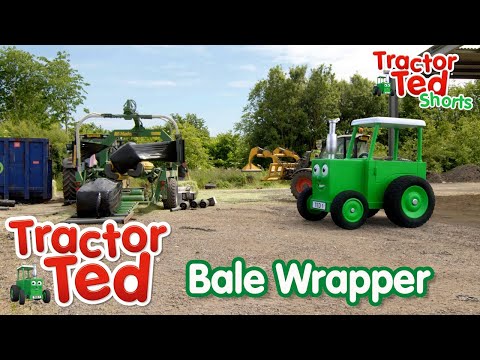 The Bale Wrapper 👩‍🌾 | Tractor Ted Big Machines | Tractor Ted Official Channel