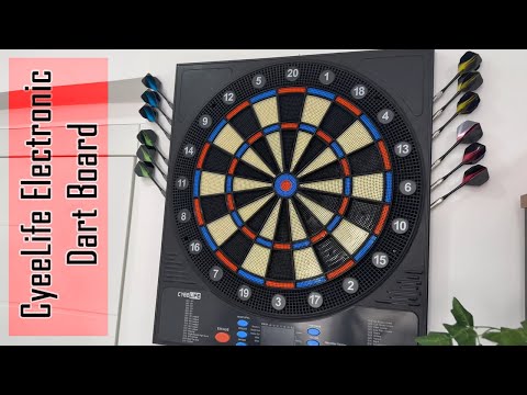 CyeeLife Electronic Dart Board Set Unboxing