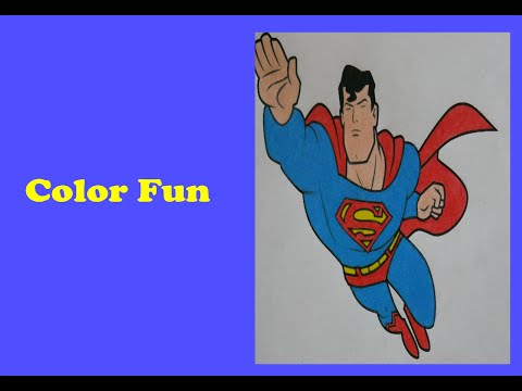 SUPERMAN COLORING FOR FUN - COLOR FUN