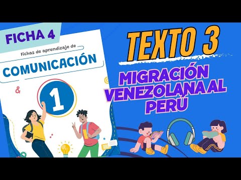 COMUNICACIÓN Ficha de Aprendizaje 4 resuelto - 1ro secundaria | MIGRACIÓN VENEZOLANA AL PERÚ