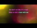 Justin Timberlake Not A Bad Thing Karaoke 