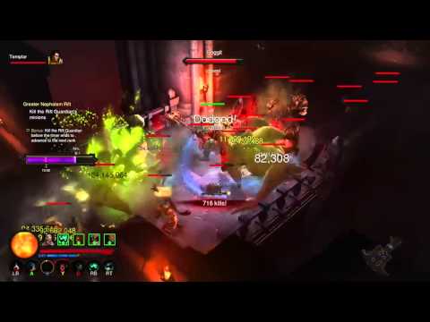 Barbarian Solo Greater Rift 45 1000 kill massacre