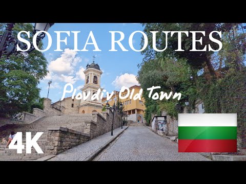 Walk Through The Old Town of Plovdiv Bulgaria (Nebet Tepe) 4K 60FPS