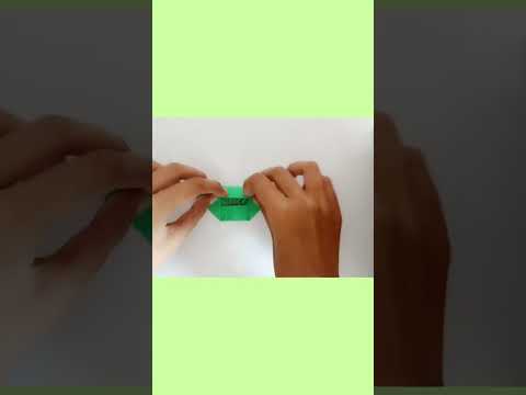 Origami Bamboo Letterfold! 🎍💜 #shorts #youtubeshorts #origamishorts