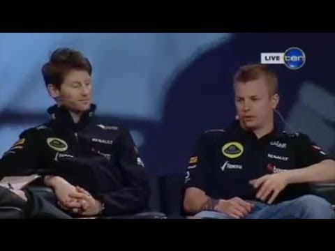 Australia 2013 Kimi Räikkönen, Romain Grosjean and Eric Boullier at GP Breakfast 🎤