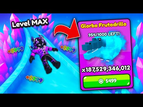 Sliding Down MAX LEVEL Crystal World In Climb and Slide! (Roblox)