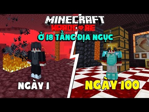 KiraMC Tóm Tắt 100 Ngày Minecraft Sinh Tồn Siêu Khó Ở Tầng 18 Địa Ngục !!