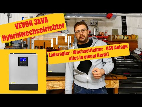 Vevor Hybrid Inverter - 3kVA - 24V Battery Voltage