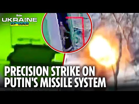 Russian air defences EXPLODE in Ukraine missile attack