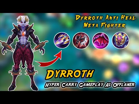 Dyrroth Hyper Carry Gameplay With Best Dyrroth Build | Mobile Legends