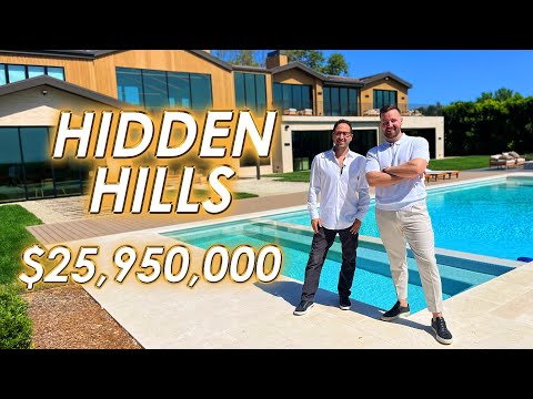 INSIDE A $25,950,000 NEW CONSTRUCTION CUSTOM ESTATE IN HIDDEN HILLS