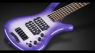 Video thumbnail for Warwick Custom Shop Masterbuilt - Corvette $$ 5-String - Grape Flavor Burst  #17-3392 by Framus & Warwick