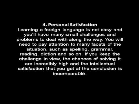 WHY LEARN THE OTHER LANGUAGE?