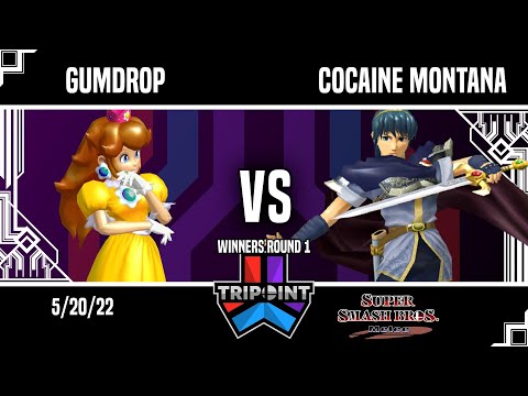 Tripoint Smash 144 - Winners Round 1 - Gumdrop(Peach) Vs. Cocaine Montana(Marth)