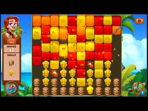 Lost Island Blast Adventure Level 703 - NO BOOSTERS 🏝️ | SKILLGAMING ✔️