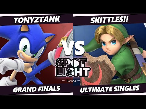 Spotlight: Iowa GRAND FINALS - TonyZTank (Sonic) Vs SKITTLES!! (Young Link) SSBU Ultimate Tournament