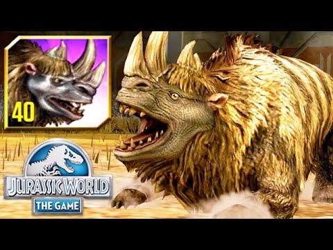 NEW RHINOPROTODON MAX LEVEL 40 (JURASSIC WORLD)