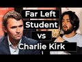 Far Left Student Vs Charlie Kirk