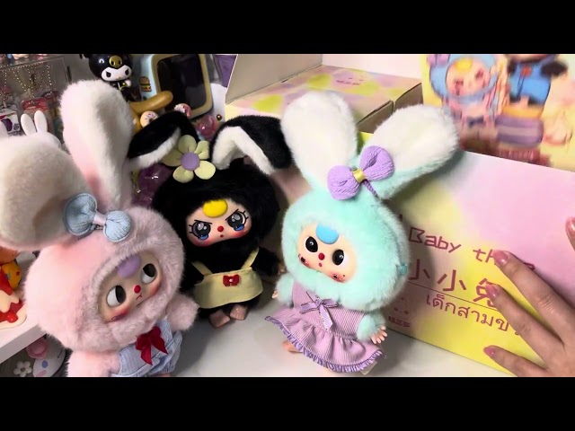 Коллекционная мягкая игрушка с кольцом POP TOP серии Baby Three - Макарончики