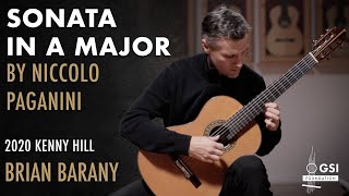 Brian Barany plays Niccolo Paganini's "Sonata in A Major, Op. 3 No. 1" on a 2020 Kenny Hill guitar