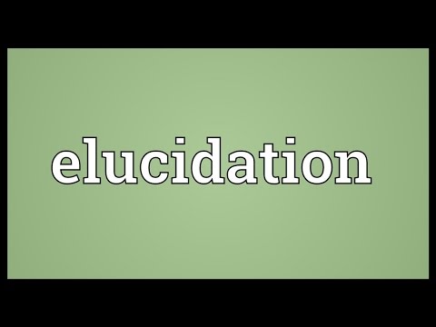 Elucidation Meaning