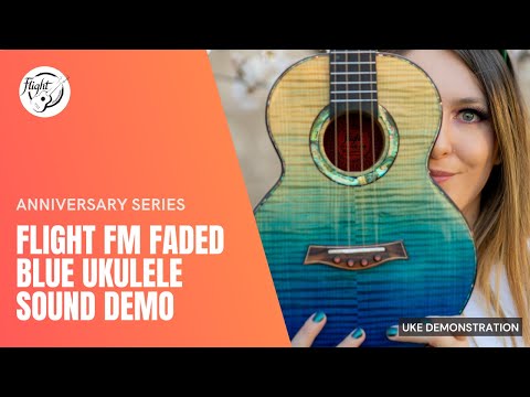 Flight A10 FM Faded Blue Ukulele Sound Demonstration