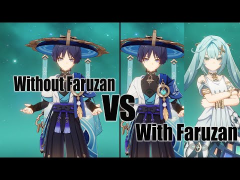 Wanderer With Faruzan Buff Showcase - Genshin impact