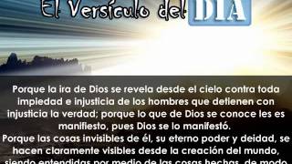 Miniatura del video: El versiculo del dia .com - Romanos 1 v18-20
