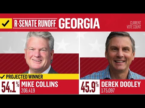 Rep. Mike Collins wins GOP runoff in Georgia Senate race, NBC News projects