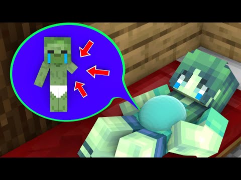 Baby Zombie No Arm - Sad Story - Minecraft Animation