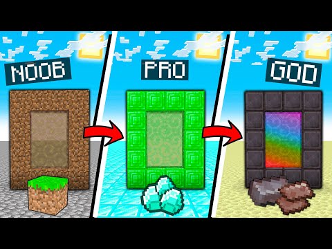 DA PORTALE NOOB A PRO A GOD SU MINECRAFT!