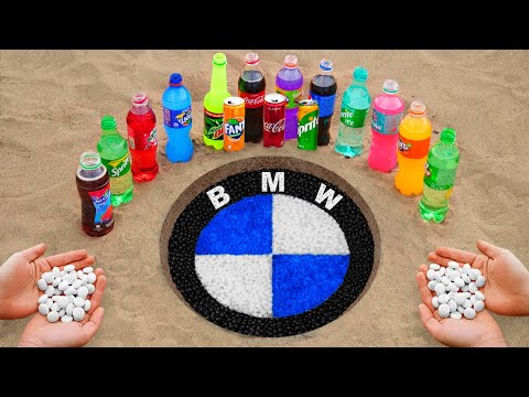 BMW Logo in the Hole with Orbeez, Coca Cola, Mentos & Popular Sodas