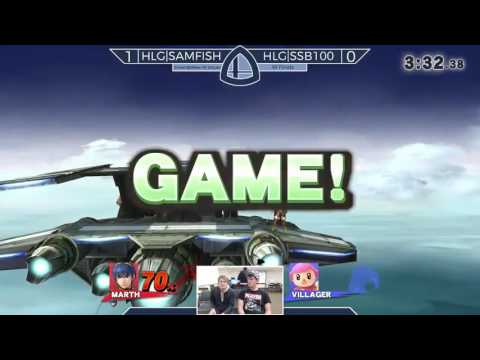 Sm4sh@Mines 48 - HLG|SSB100 (Marth, Olimar) Vs. HLG|SAMFISH (Villager) - Winners Finals
