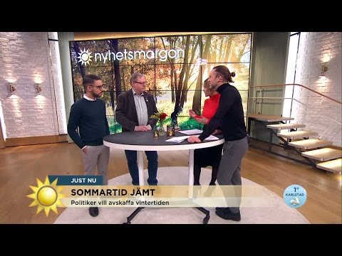 Politikerna sluter upp för sommartid året om - Nyhetsmorgon (TV4)