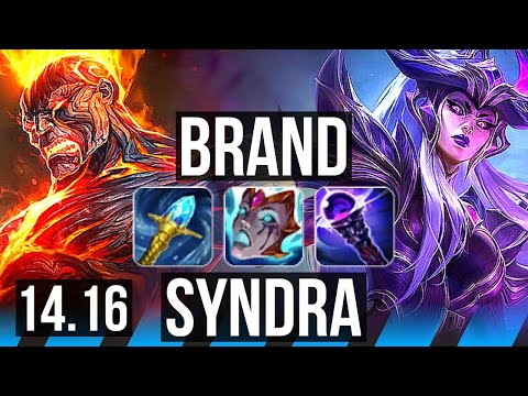 BRAND vs SYNDRA (MID) | 5/1/7 | EUW Master | 14.16