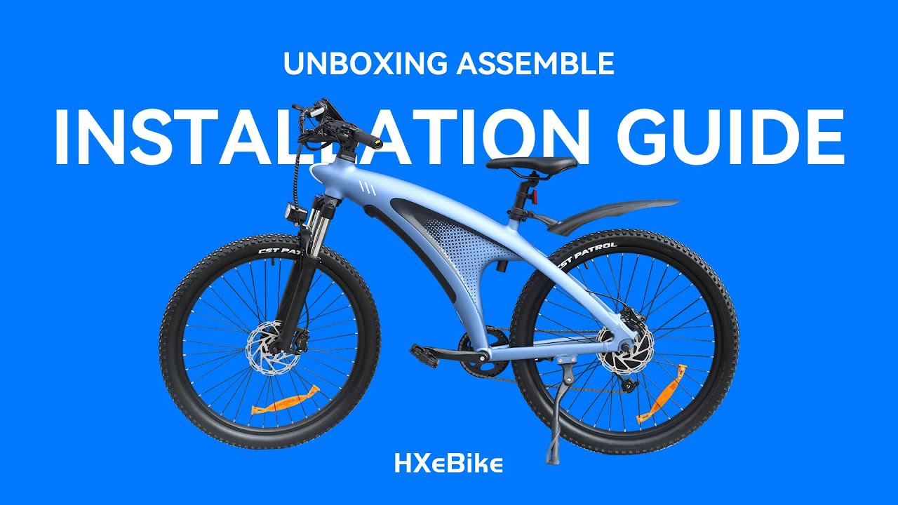 🎥HXeBike Shark Mako Unboxing + Setup | 1500W Electric Mountain Bike