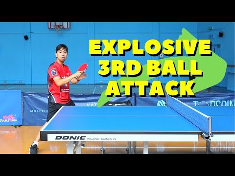 Explosive 3rd Ball attack using Forehand Technique!!!
